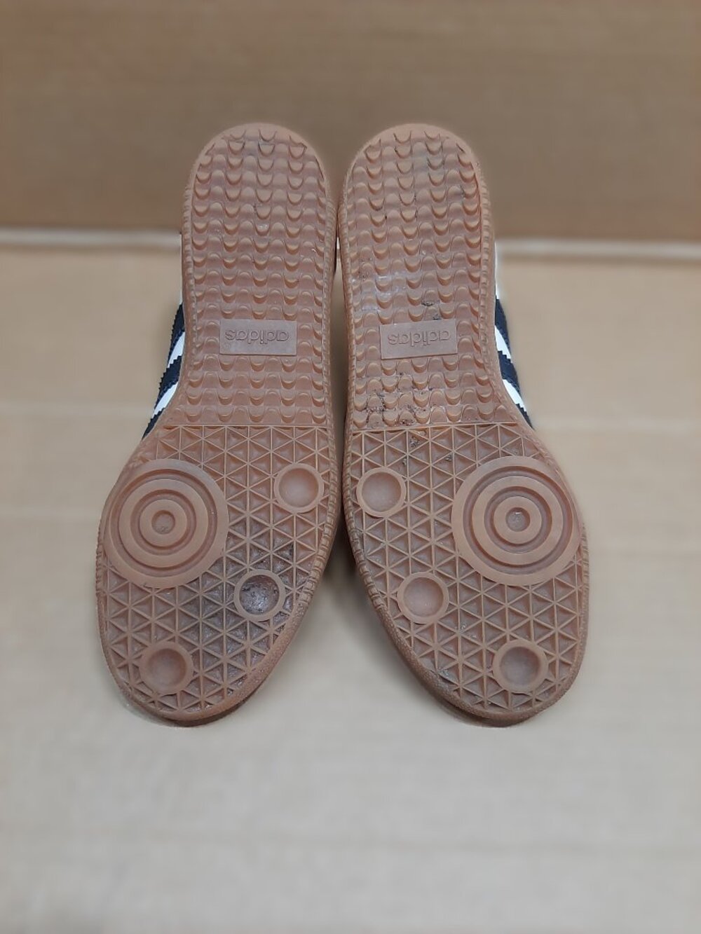 Adidas Samba ♀️ Women's 7.5 OG Cream Sand Strata Off White Black Sneakers ID0478 - Picture 12 of 16